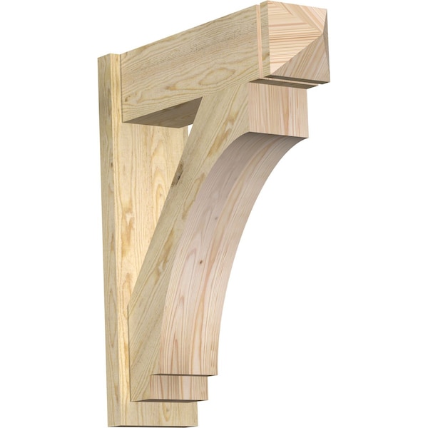 Ekena Millwork Imperial Arts & Crafts Rough Sawn Outlooker, Douglas Fir, 8"W x 26"D x 32"H OUT08X26X32IMP03RDF - main